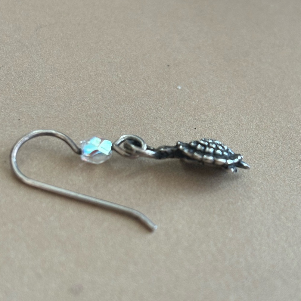 Solid Silver Turtle Earrings! - image 5